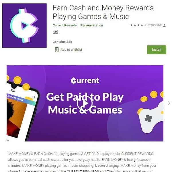 Earn Cash and Money Rewards Playing Games & Music