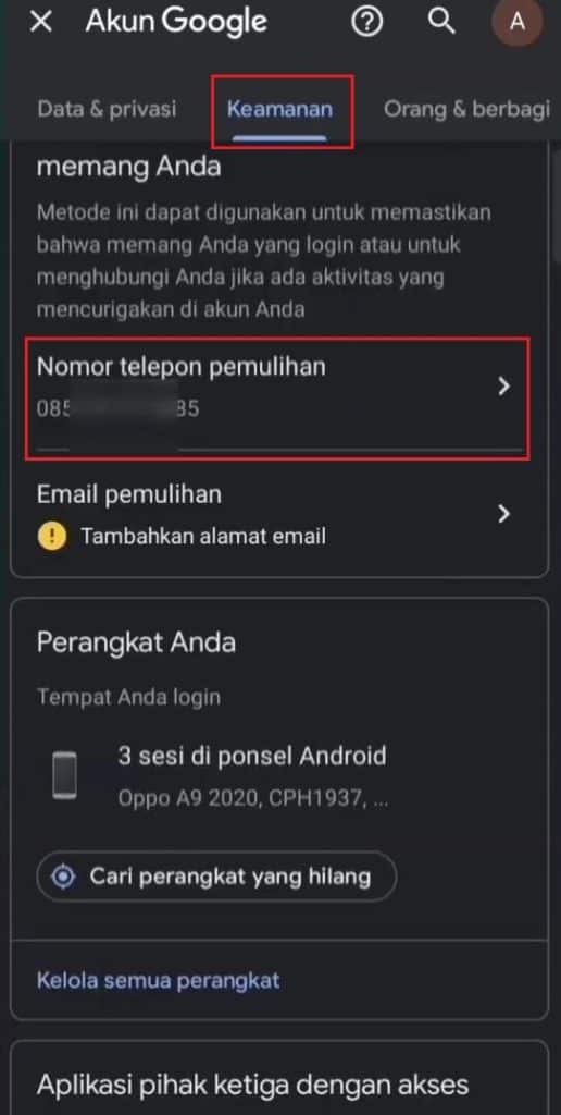 Cara Mengganti Nomor Telepon Di Gmail Lewat Hp Dan Laptop